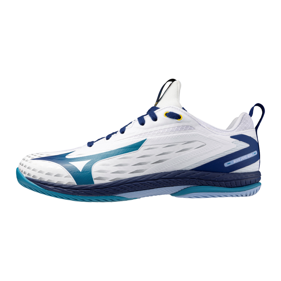 Mizuno WAVE DRIVE NEO 4 White/Bellwether Blue/Fjord Blue